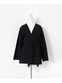 【SALE／50%OFF】haori jacket LAATO ラート ジャケット・アウター ノーカラージャケット ネイビー【RBA_E】【送料無料】[Rakuten Fashion]