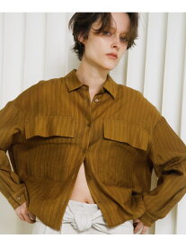 【SALE／30%OFF】drawstring shirts LAATO ラート トップス シャツ・ブラウス カーキグリーン ホワイト【RBA_E】【送料無料】[Rakuten Fashion]