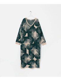 【SALE／60%OFF】5 patterned knit dress LAATO ラート ワンピース・ドレス ワンピース グリーン【RBA_E】【送料無料】[Rakuten Fashion]