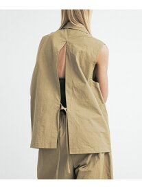 【SALE／30%OFF】no sleeve slit jacket LAATO ラート ジャケット・アウター その他のジャケット・アウター ブラウン【RBA_E】【送料無料】[Rakuten Fashion]