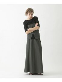 【SALE／55%OFF】flare long skirt set LAATO ラート スカート その他のスカート ブラウン ベージュ【RBA_E】【送料無料】[Rakuten Fashion]