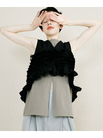 【SALE／50%OFF】slit no sleeve tee LAATO ラート トップス ノースリーブ・タンクトップ ホワイト【RBA_E】【送料無料】[Rakuten Fashion]
