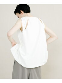 【SALE／30%OFF】slit no sleeve tee LAATO ラート トップス ノースリーブ・タンクトップ ホワイト【RBA_E】【送料無料】[Rakuten Fashion]