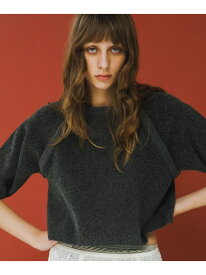 jacquard shortsleeve knit LAATO ラート トップス ニット ブラウン【送料無料】[Rakuten Fashion]