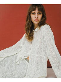 melon lace shirts LAATO ラート トップス シャツ・ブラウス ブラック ホワイト【送料無料】[Rakuten Fashion]