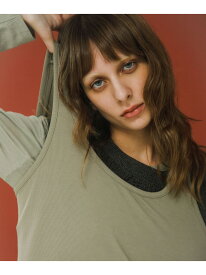 layered long set tee LAATO ラート トップス カットソー・Tシャツ ブラック カーキグリーン【送料無料】[Rakuten Fashion]