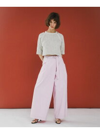 【SALE／55%OFF】wrap wide pants LAATO ラート パンツ その他のパンツ ブラック ピンク【RBA_E】【送料無料】[Rakuten Fashion]
