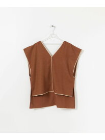 【SALE／60%OFF】PIPING VEST LAATO ラート トップス ベスト・ジレ ホワイト【RBA_E】【送料無料】[Rakuten Fashion]
