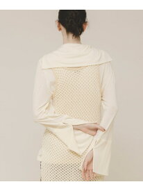 cut cardigan LAATO ラート トップス カーディガン ブラック ホワイト【送料無料】[Rakuten Fashion]