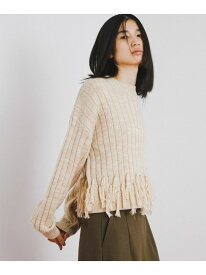 【SALE／50%OFF】fringe lame knit po LAATO ラート トップス ニット【RBA_E】【送料無料】[Rakuten Fashion]
