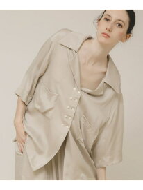open collar shirts LAATO ラート トップス シャツ・ブラウス グレー【送料無料】[Rakuten Fashion]