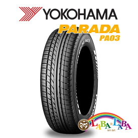 YOKOHAMA ヨコハマ PARADA パラダ PA03 215/65R16 109/107S サマータイヤ ハイエース等 ホワイトレター 4本セット