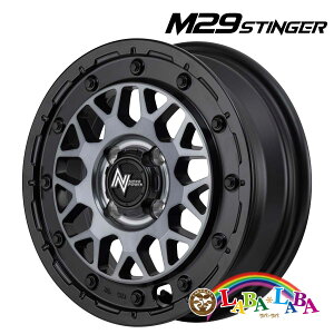 �y���Ԍ��聚�G���g���[�Ń|�C���g5�{�z�z�C�[�� 14�C���` 14×4.5J +45 PCD100 4�� MID NITRO POWER M29 STINGER 4�{�Z�b�g (1445 +45 100-4H)