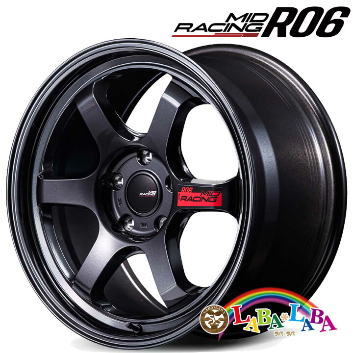 楽天市場】ホイール 18インチ 18×8.5J +45 PCD100 5穴 MID MID RACING 