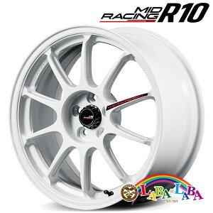 �y���Ԍ��聚�G���g���[�Ń|�C���g5�{�z�z�C�[�� 17�C���` 17×7.5J +44 PCD100 5�� MID RACIG R10 EVO 4�{�Z�b�g (1775 +44 100-5H)