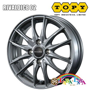 �z�C�[�� 12�C���` 12×3.5J +44 PCD100 4�� TOPY RIVALDICE02 4�{�Z�b�g (1235 +44 100-4H)