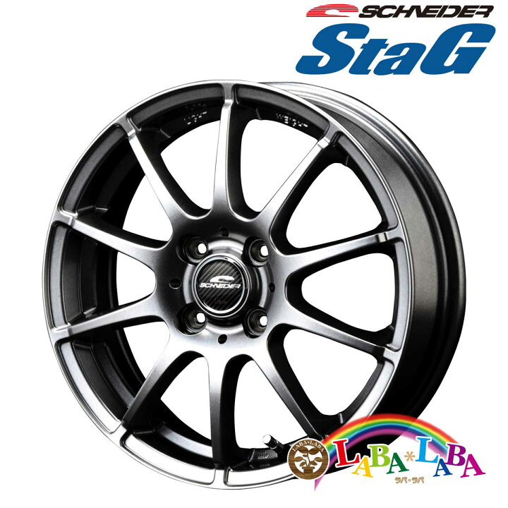 楽天市場】ホイール 14インチ 14×4.5J +43 PCD100 4穴 MID SCHNEIDER 