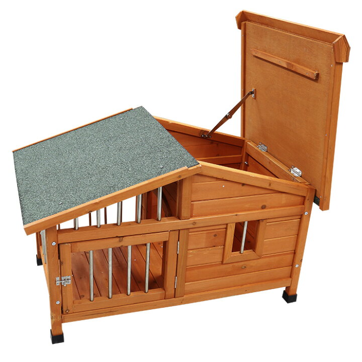 楽天市場】犬小屋 105×奥行66×高64.5cm 大型 サークル犬舎 サークル 