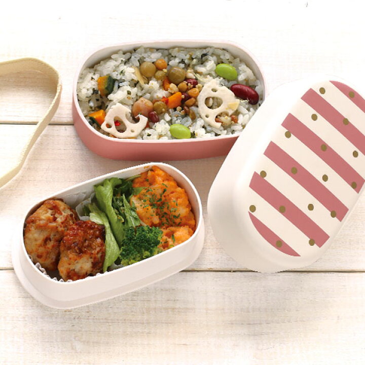 楽天市場 オーバルランチボックス モニカ ブラック ピンク お弁当箱 ランチボックス 入れ子式 容量400ml 中蓋 ゴムバンド付き 2段タイプ 電子レンジ 食器洗い機ok おしゃれ 大人 かわいい 可愛い Labclip Online Store