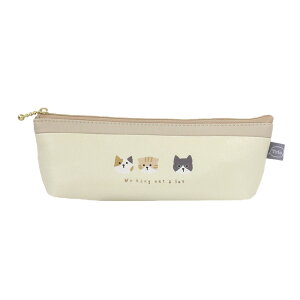 トリオ/ペンポーチ《どうぶつ柄/アニマル柄/うさぎ/シマエナガ/ゴマフアザラシ/ねこ/しばいぬ/ペンギン/マルチポーチ/マルチケース/筆箱/おしゃれ/大人/かわいい/可愛い》【ラボクリップ