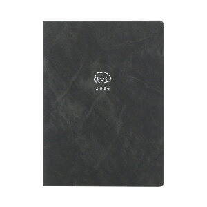 【2026年手帳】B6サイズ 手帳カバー モクモクわんこ (ホワイト/ベージュ/ブラック)《おしゃれ/大人/かわいい/可愛い/どうぶつ柄/いぬ/イヌ/犬》【ラボクリップ】