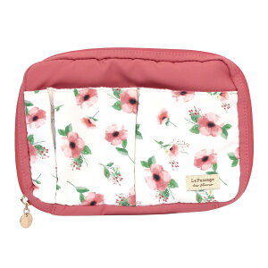 ガジェットポーチ ルシェノン 《ギフト/小物入れ/化粧ポーチ/コスメ/メイク/収納/マルチポーチ/マルチケース/ペンケース/大容量/花柄/おしゃれ/大人/かわいい/可愛い》【ラボクリップ】