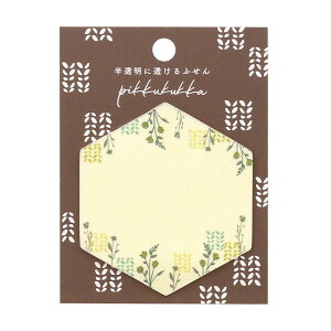 ピッククッカ/シアーふせん《おしゃれ/大人/かわいい/可愛い/花柄/ボタニカル/幾何学模様/付箋/半透明/透ける》【ラボクリップ】