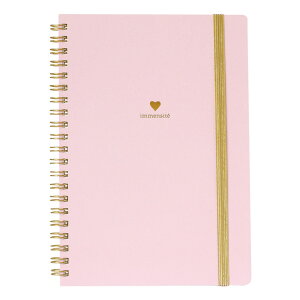 【楽天ランキング1位】A5ノート カミーユ 《ギフト/リングノート/7mm横罫/ダイエット/勉強/管理表/スタディプランナー/おしゃれ/大人/かわいい/可愛い》【ラボクリップ】