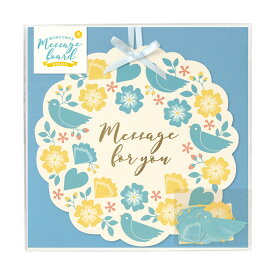 【スーパーSALE30%OFF】【壁にかければ、フラワーリースのように飾れる】リース メッセージボード《手作りアルバム/寄せ書き/スクラップブック/おしゃれ/大人/かわいい/可愛い/花柄/小鳥》【思い出特集】