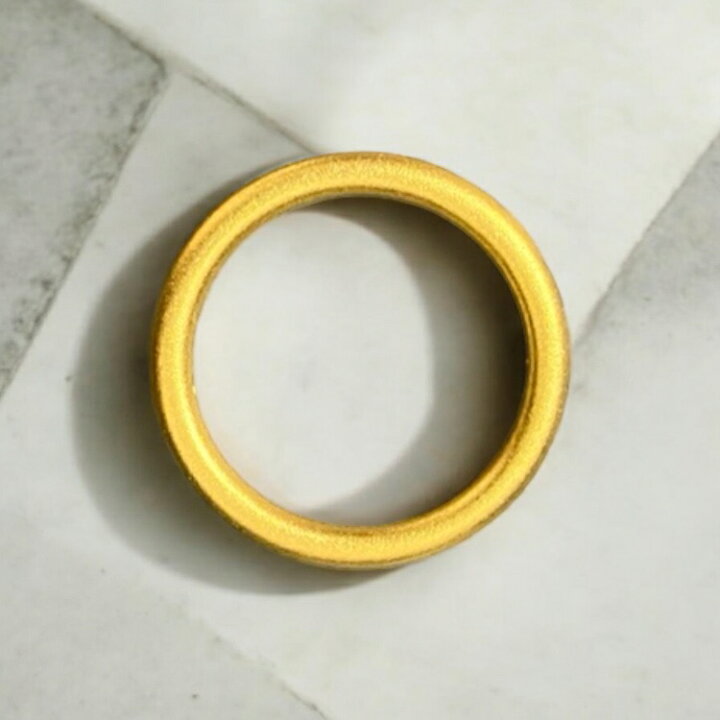 楽天市場】【一部オーダー品】シンプルゴールドリング 24K F24 純金 