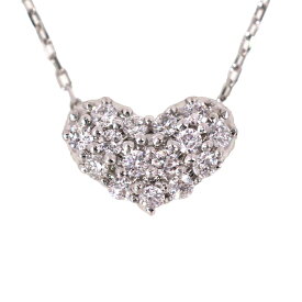 "Amour(アムール)" アーガイル鉱山産の天然ダイヤモンド ハートパヴェ ネックレス(N200339)