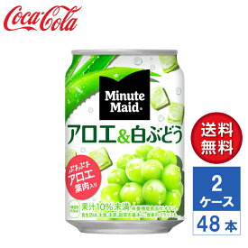 【メーカー直送】ミニッツメイド アロエ＆白ぶどう 280g 缶 2ケース(48本入)【送料無料】