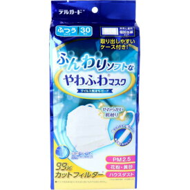 【阿蘇製薬】デルガード ふんわりソフトなやわふわマスク ふつうサイズ(30枚入)【4970883013632】【個別包装】