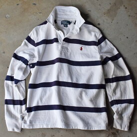 90's　Polo Ralph Lauren ラグビージャージ - M - 白