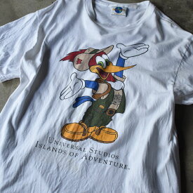 【中古】90's　Universal Studios/ユニバーサル・スタジオ “Woody Woodpecker” Tシャツ　230507