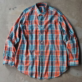 【中古】90's Ralph Lauren “BLAKE” マドラスチェック ボタンダウンシャツ 240327 S2059