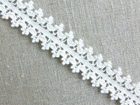 ストレッチレース トーションレース　オフホワイト　1m単位 20mm幅　ゴム　手芸　縁取り　装飾　日本製 9483-s