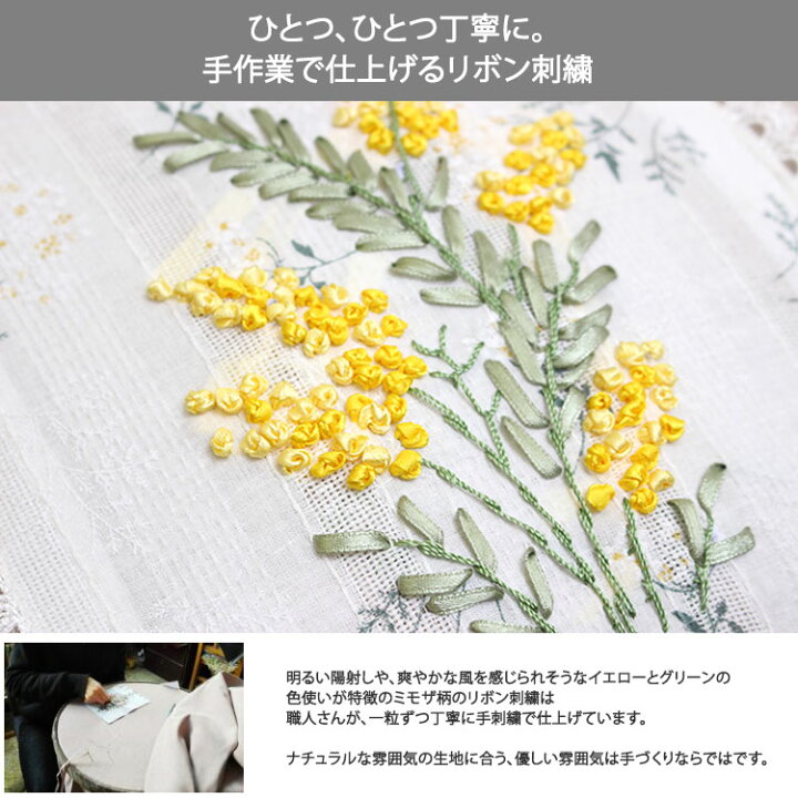 楽天市場】巾着バッグ ミモザ 約25x29cm 【ゆうパケット選択可】 小花  