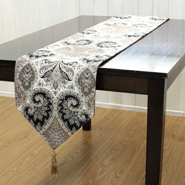 Alva～アルヴァ～ テーブルランナー 約30×180cm シェニール織 ダイニングテーブル サイドボード ローボード ピアノの天板 クラシカル 手洗いOK