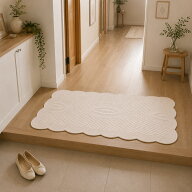 ベルベット調キルティング フロアマット 約70×120cm マット ラグマット カーペット 絨毯 リビング フロ…