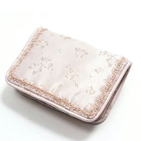 小花柄 ミニティッシュケース 約9×12cm [Fleur Rosé] ポケットティッシュカバー 雑貨 お手頃 洗える 丸洗い 上品 かわいい おしゃれ 華やか 高級感 コンパクト