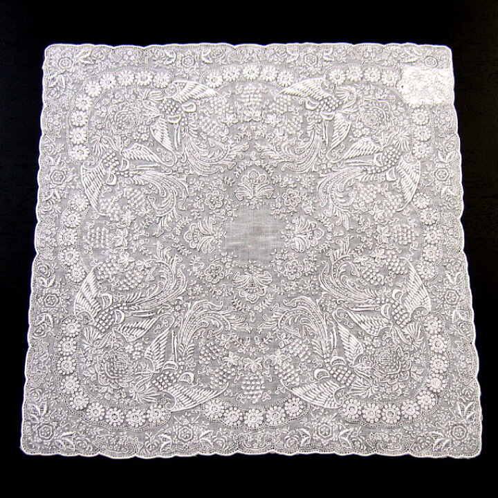 楽天市場】ハンカチ約30x30cm【宅配便送料無料】スワトウ刺繍 : ami  