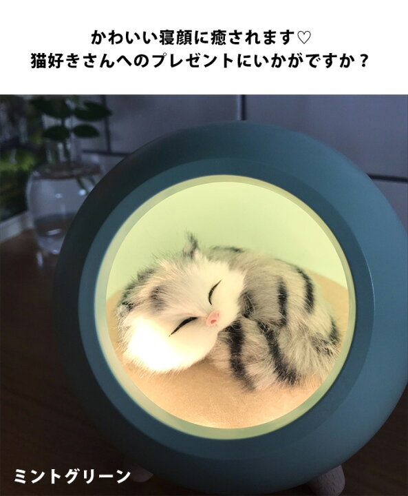 楽天市場 ネコ ライト 癒し グッズ かわいい インテリア 猫 ランプ ぬいぐるみ 間接照明 おしゃれ 卓上 照明 小さい ミニ ねこ 雑貨 リアル 猫好き プレゼント 癒しグッズ 一人暮らし 子猫 寝室 灯り あかり Usb Usb 充電 家電 ホワイト 白