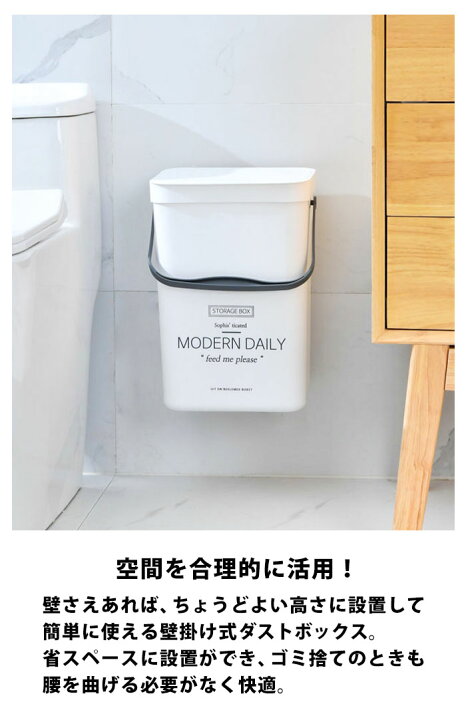 楽天市場 ゴミ箱 吊り下げ ゴミ箱 おしゃれ 壁掛け 壁 ごみ箱 角型 四角 生ゴミ 生ごみ ダストボックス スリム 壁面 シンク扉 ドア 扉 ゴミ袋 見えない 二重構造 ぶら下げ 取っ手 持ち手 ふた 蓋 フタ 付き キッチン リビング Int470 P 即納 9月末予約