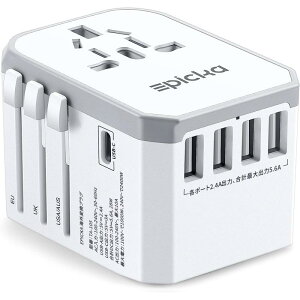EPICKA �C�O �ϊ��v���O �S���E�Ή� C/BF/O/A�^�C�v �}���`�ϊ��v���O 1��USB-C��4��USB-A�|�[�g�t�� ���[���b�p/�؍�/�I�[�X�g�����A/�C�M���X/�A�����J/�����Ȃǂ̍��ɑΉ��C�O���s�p�R���Z���g