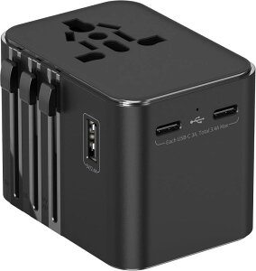 �ϊ��v���O �C�O2025�ŐV�ψ��� �S���E�Ή� �C�O���s�p�d���R���Z ���g�}���`2��USB-C��1��USB-A�|�[�g�t�� C/O/BF/A�^�C�v�t���A�_�v�^�[ ���[���b�p/�؍�/�I�[�X�g�����A/�C�M���X/�A�����J/��