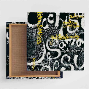 �u���b�N �a �A�[�g�p�l�� 57cm × 57cm L�T�C�Y ���{�� �|�X�^�[ ������� �C���e���A �͗l�ւ� ���r���O ���� �A�[�g �O���t�B�e�B �X�g���[�g �t�@�u���b�N�p�l�� inom-1807-012-L