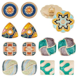 PH PandaHall 14�Z�b�g 7�� ����{�^�� ���^���{�^�� �G�i�����{�^�� ���g�� ������ �m���p �R�[�g�p�{�^�� 1�� �� �O�p �X�N�G�A �D���{�^�� �ƒ�p��D�� ���� DIY�D�� ���� �C��