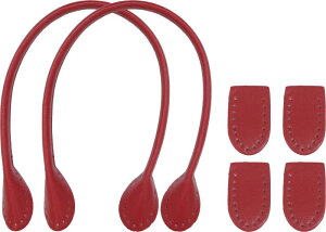 NASKA レザー持ち手 手さげタイプ 合皮 40cm Col.45 赤 NS-40