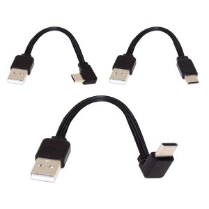 chenyang USB 2.0 Type-A �I�X - USB-C Type-C �I�X �p�x�t���f�[�^ �t���b�g �X���� FPC �P�[�u�� FPV �f�B�X�N �d�b�p 3�{/�Z�b�g 13cm